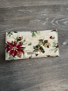 Longaberger Homestead Holiday Botanical Check Book Cover